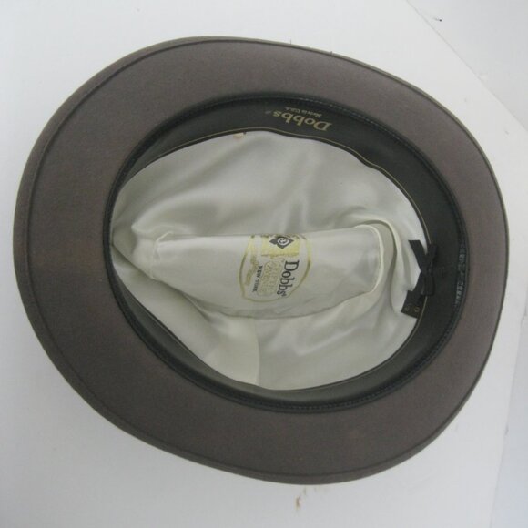 Dobbs Fifth Avenue  Wool Felt Fedora - size 7 1/2"  - Grey/Greige - Picture 3 of 7